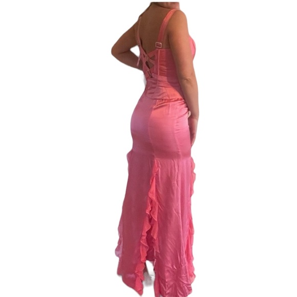 Jovani Corset Pink Skirt Set - Picture 3 of 6